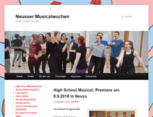 Tablet Screenshot of neusser-musicalwochen.de